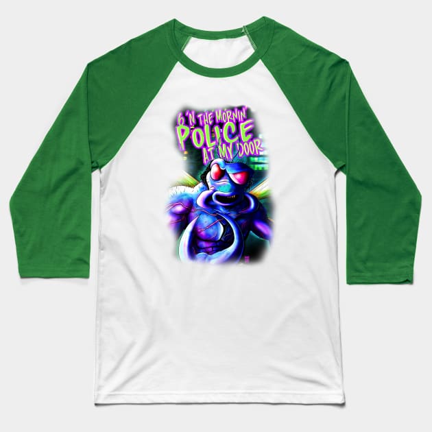 TMNT Mutant Mayhem Superfly Baseball T-Shirt by nicitadesigns